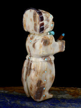 Picasso Marble Flute Player Zuni Fetish Carving - PuebloDirect.com