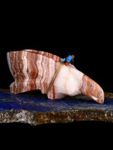 Onyx Bird Zuni Fetish Carving - PuebloDirect.com