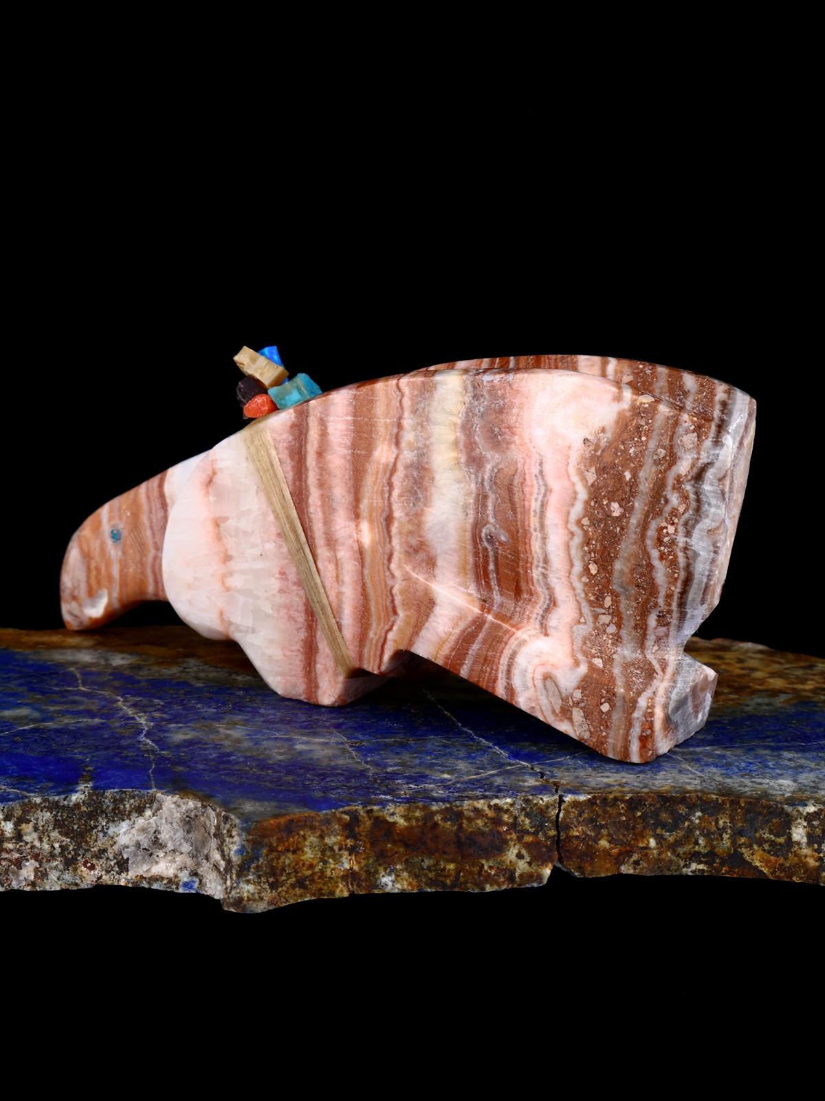 Onyx Bird Zuni Fetish Carving - PuebloDirect.com