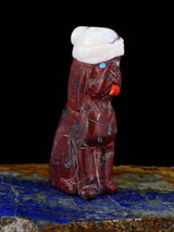 Marble Santa Doggy Zuni Fetish - PuebloDirect.com