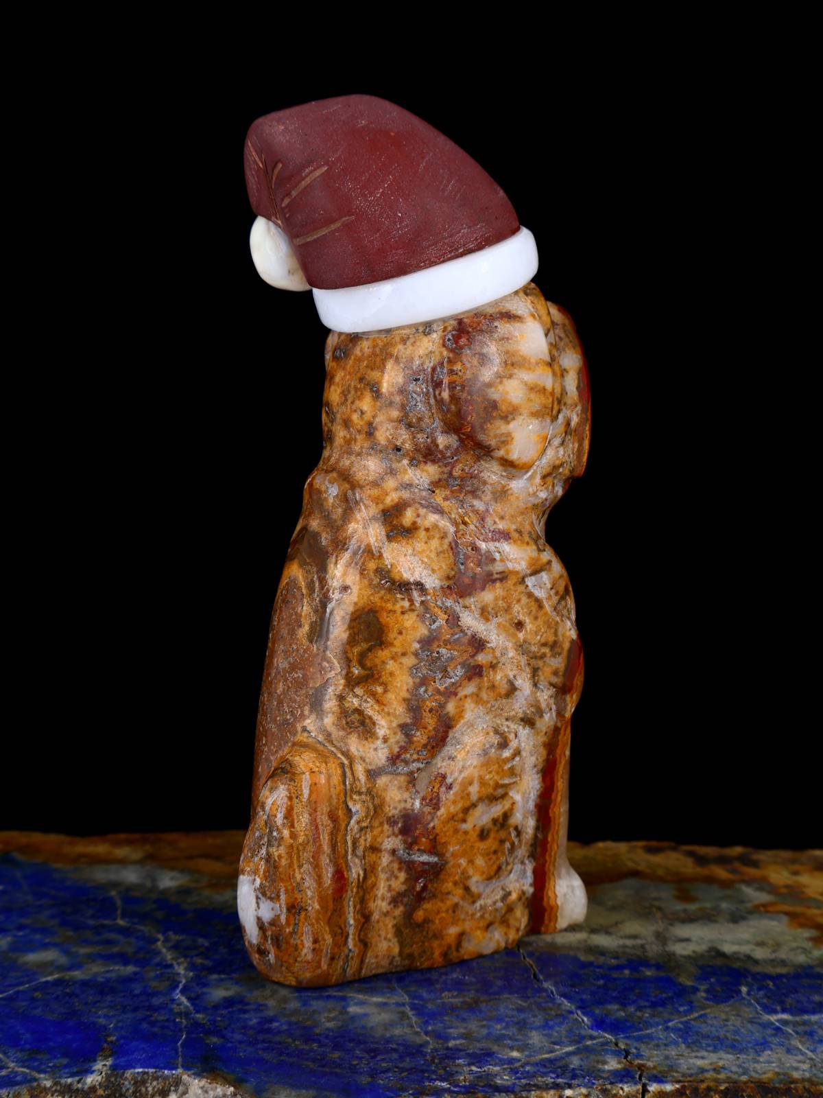 Onyx Santa Doggy Zuni Fetish - PuebloDirect.com
