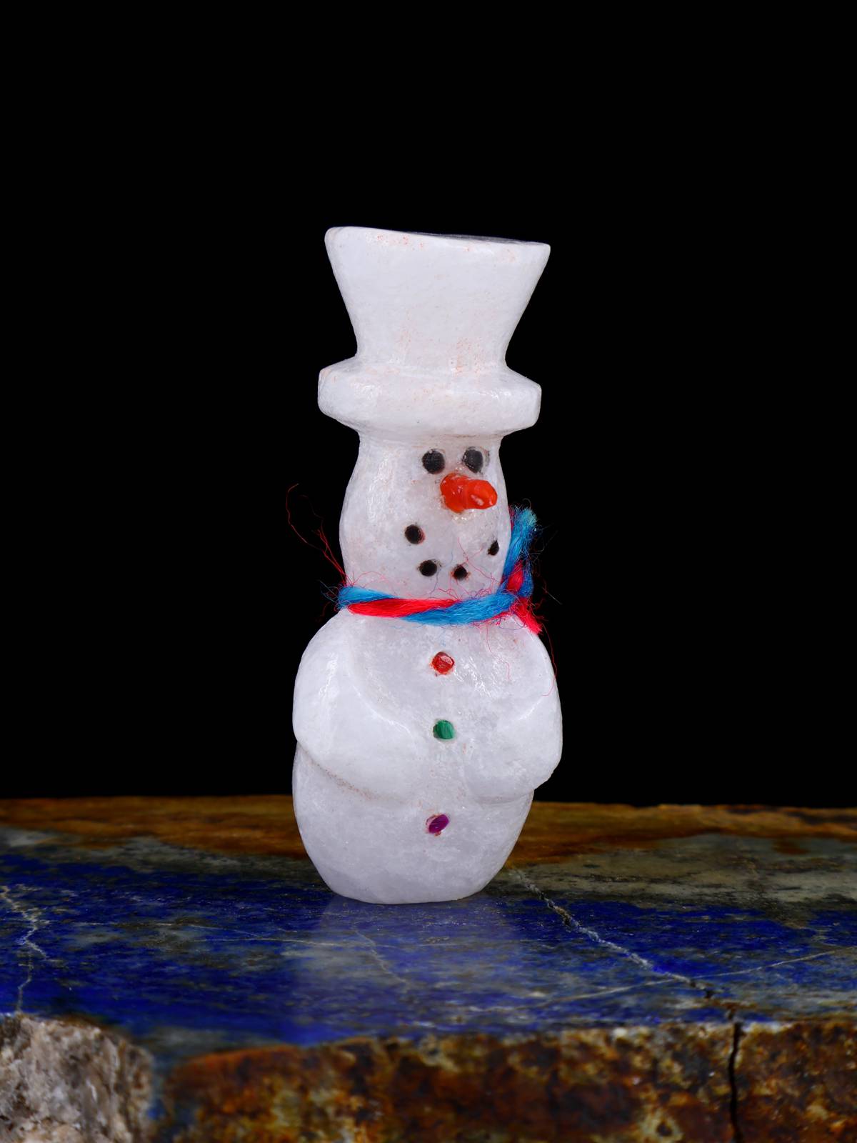 Alabaster Snowman Zuni Fetish