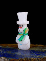Alabaster Snowman Zuni Fetish - PuebloDirect.com