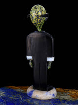 Serpentine Men In Black Alien Zuni Fetish - PuebloDirect.com
