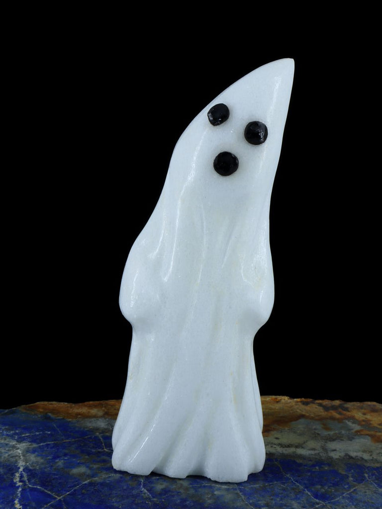 White Marble Ghost Zuni Fetish - PuebloDirect.com