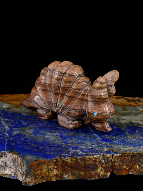Serpentine Armadillo Navajo Stone Carving - PuebloDirect.com