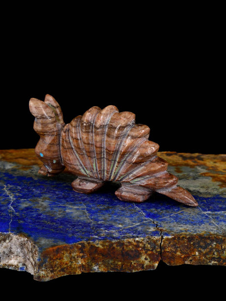 Serpentine Armadillo Navajo Stone Carving - PuebloDirect.com