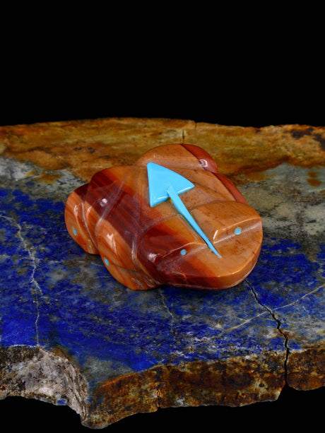 Onyx Frog Zuni Fetish - PuebloDirect.com