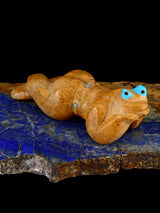 Travertine Frog Zuni Fetish - PuebloDirect.com