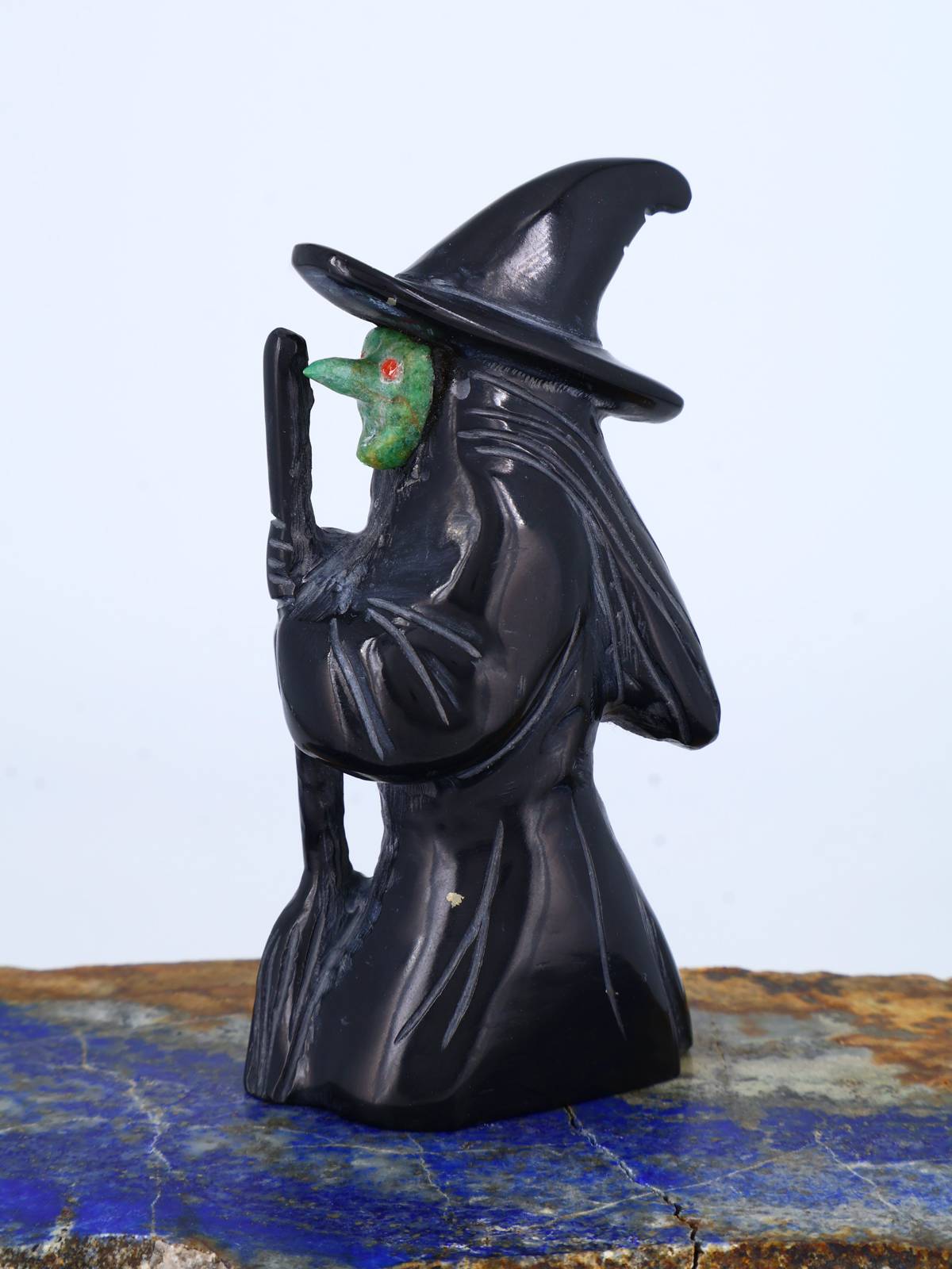 Black Jet Witch Zuni Fetish - PuebloDirect.com