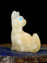 Honey Onyx Dog Zuni Fetish - PuebloDirect.com