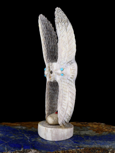 Antler Eagle Family Zuni Fetish Carving - PuebloDirect.com