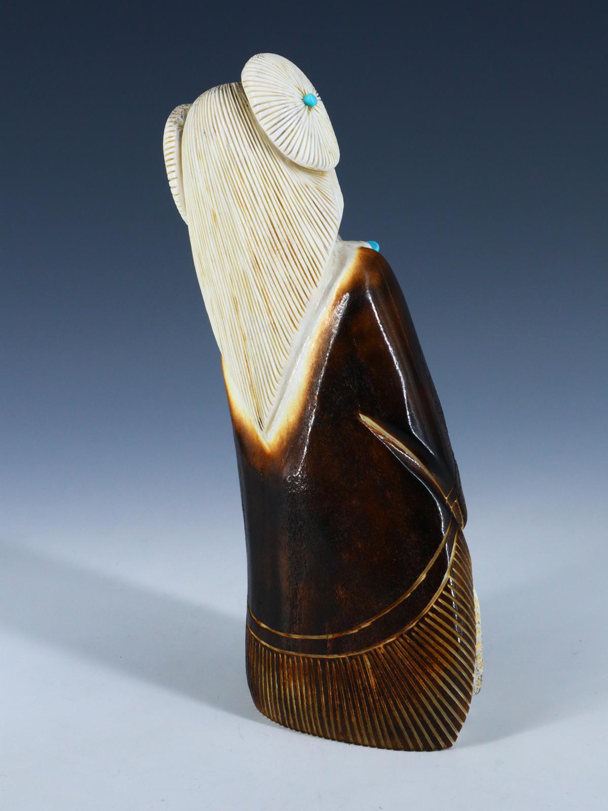 Antler Maiden Zuni Fetish Carving M076 - PuebloDirect.com