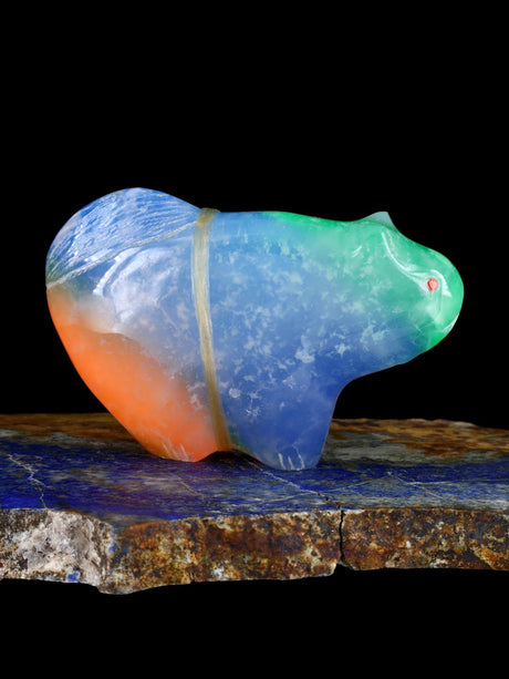 Fétiche Zuni de poisson huître épineuse