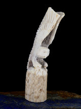 Antler Owl Zuni Fetish