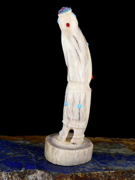 Antler Butterfly Maiden Zuni Fetish Carving