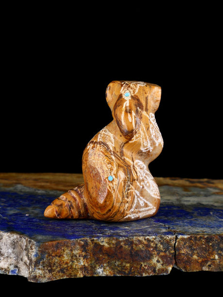 Onyx Snake Zuni Fetish