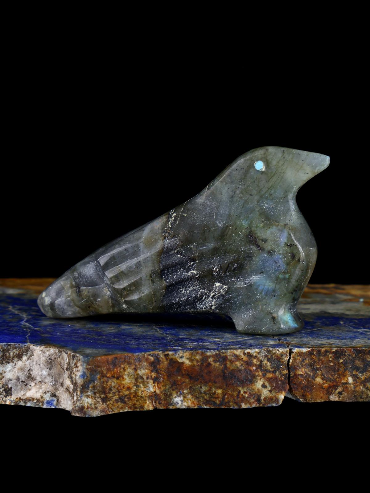 Fétiche Serpentine Oiseau Zuni