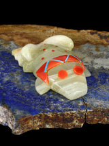 Onyx Frog Zuni Fetish