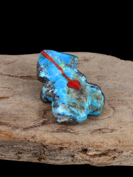 Turquoise Frog Zuni Fetish