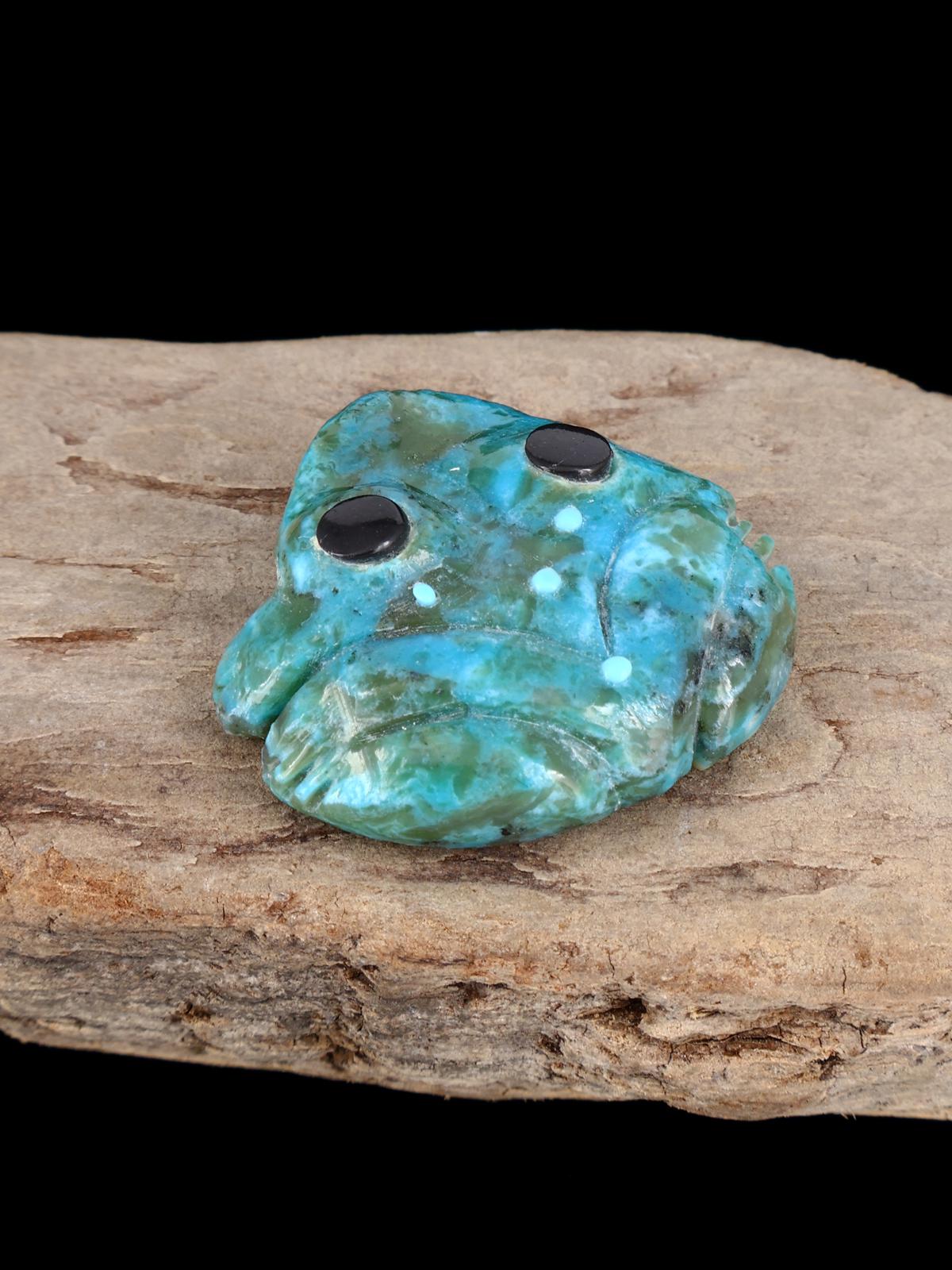 Fétiche Zuni Grenouille Turquoise