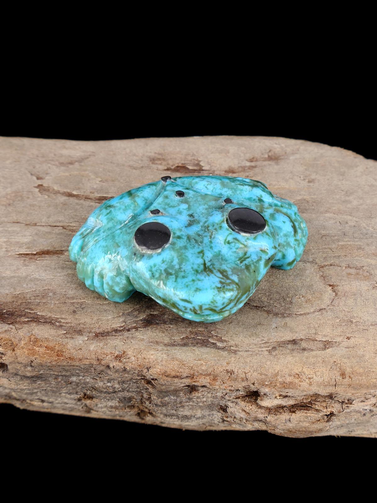 Fétiche Zuni Grenouille Turquoise