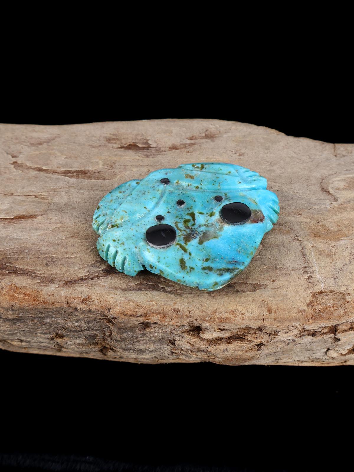 Fétiche Zuni Grenouille Turquoise