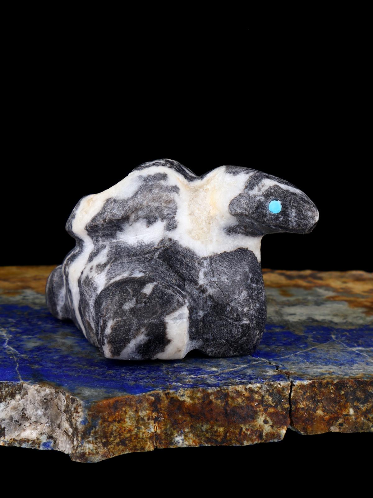 Zebra Marble Snake Zuni Fetish