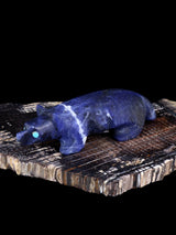 Sodalite Badger Zuni Fetish