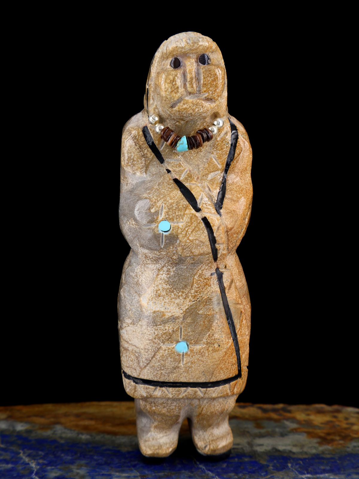 Travertin Oiseau Zuni Fétiche