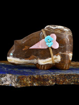 Marble Mountain Lion Zuni Fetish - PuebloDirect.com