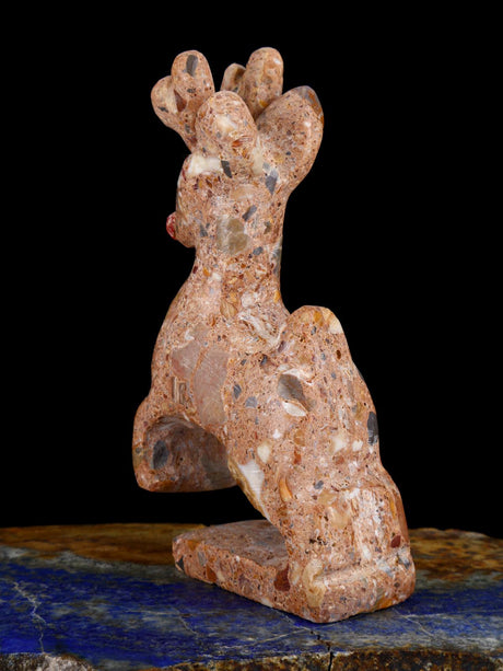 Puddingstone Reindeer Zuni Fetish