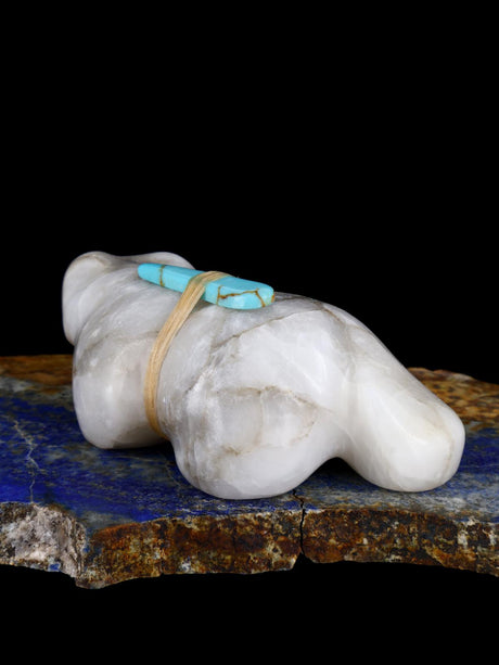 Alabaster Bear Zuni Fetish