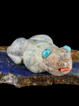 Serpentine Frog Zuni Fetish - PuebloDirect.com