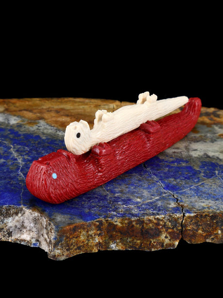 Pipestone Otter Family Zuni Fetish