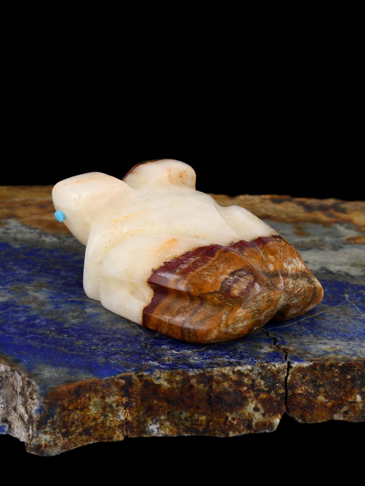 Onyx Frog Zuni Fetish - PuebloDirect.com