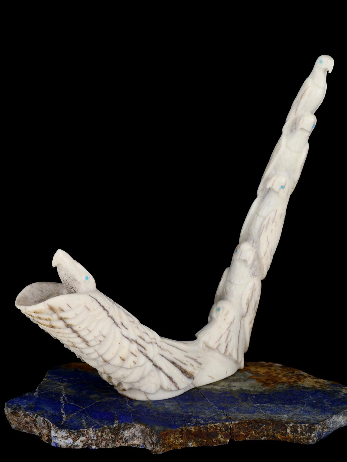 Asta de pájaros Zuni Fetiche