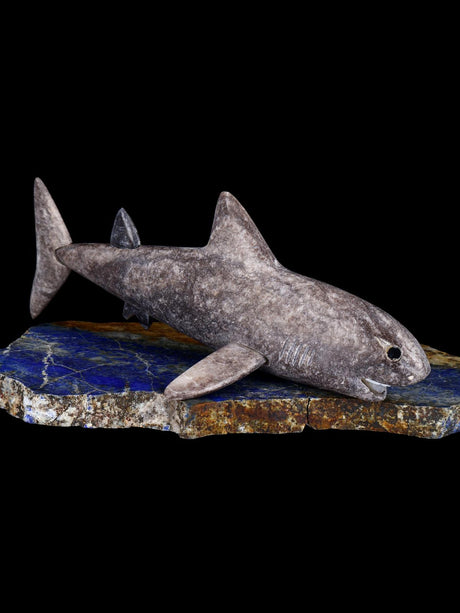 Marble Shark Zuni Fetish
