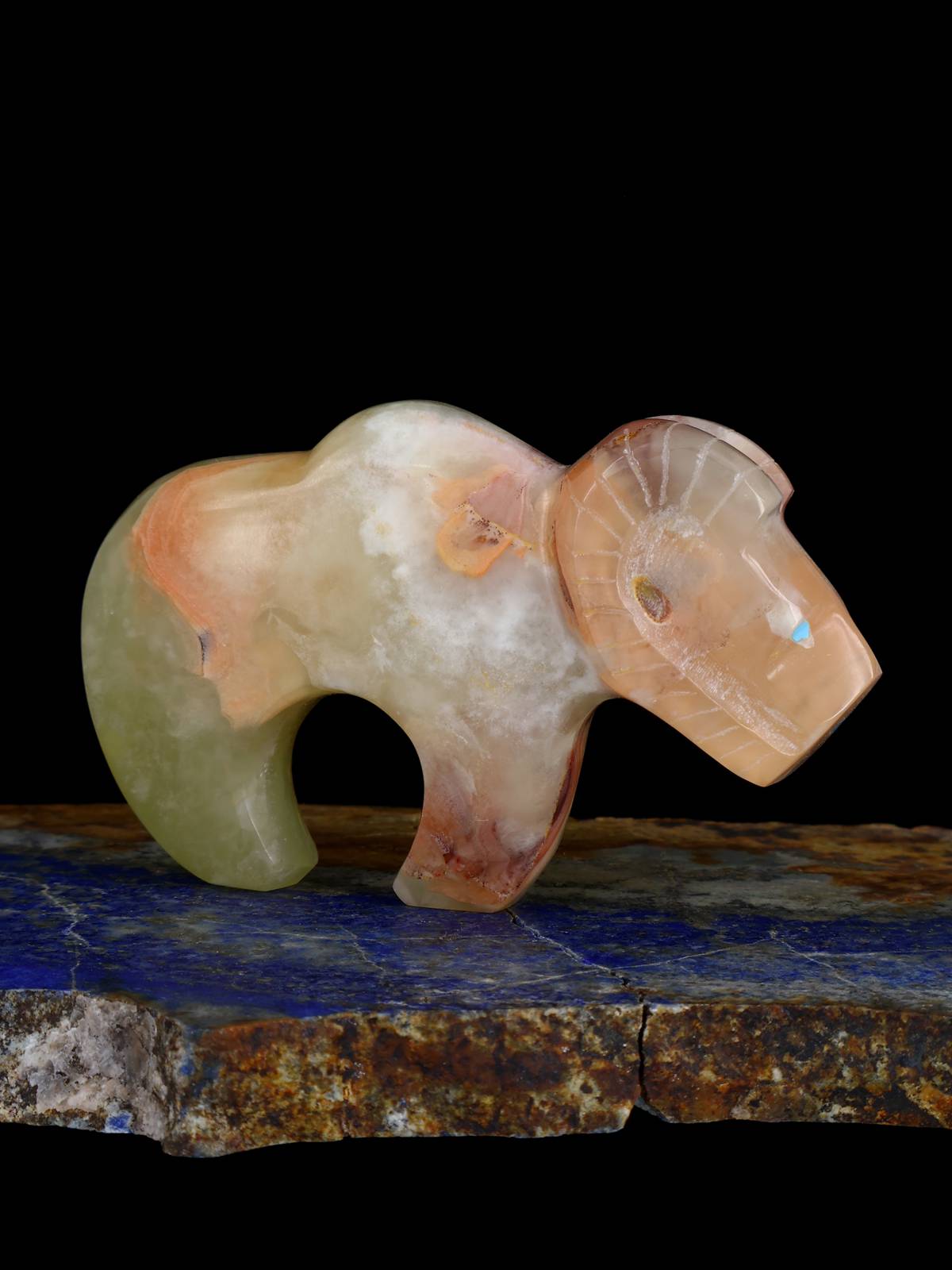 Onyx Ram Zuni Fetish – PuebloDirect.com