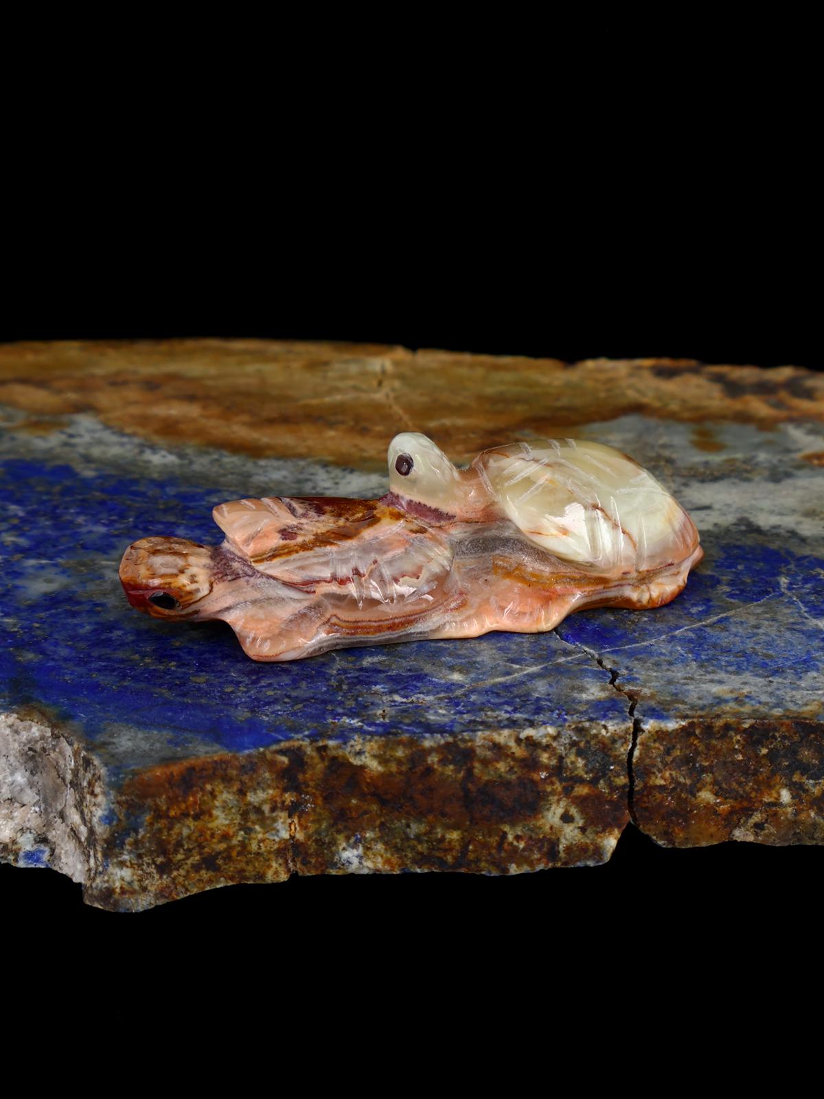 Onyx Turtles Zuni Carving
