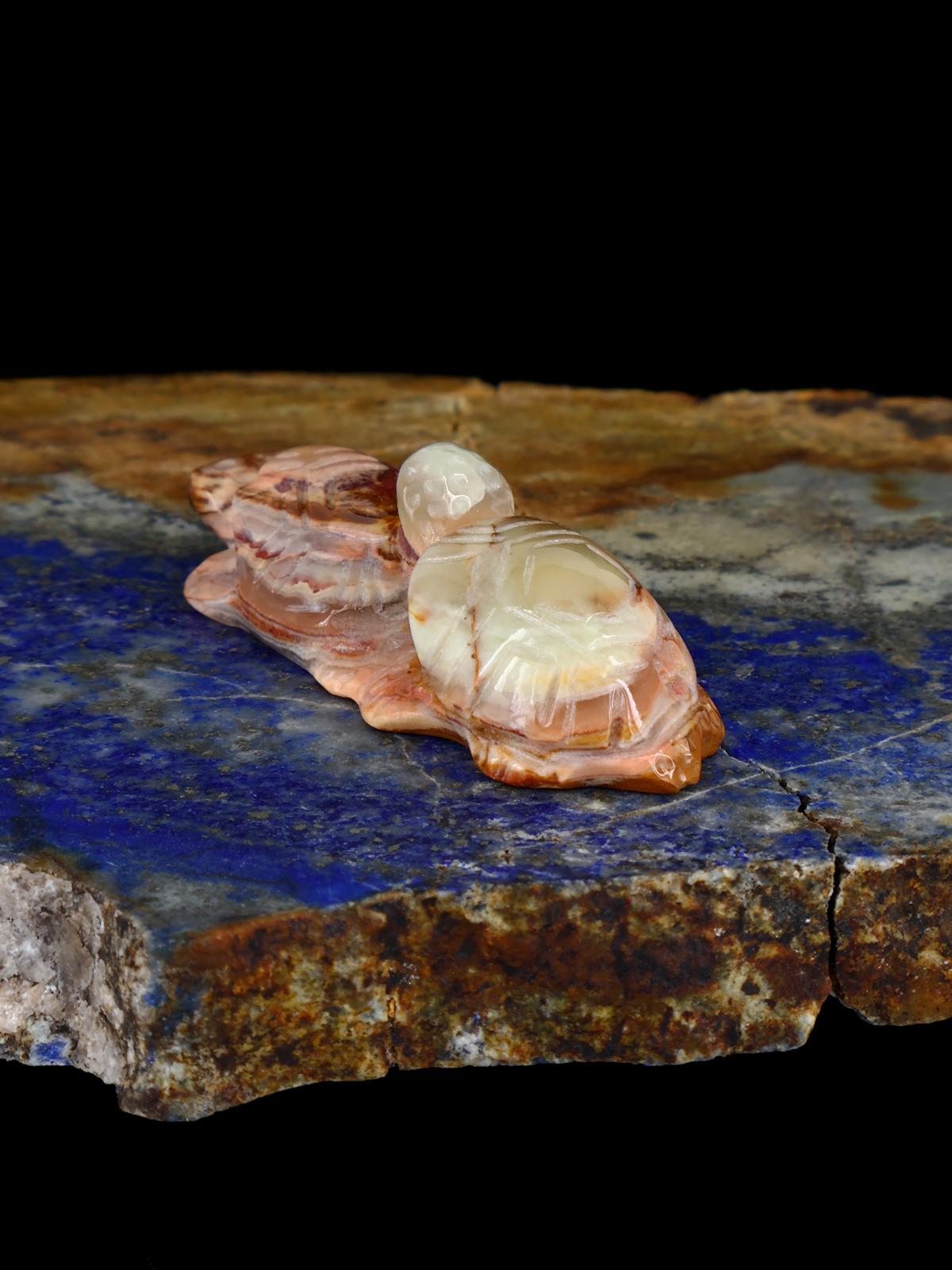 Onyx Turtles Zuni Carving