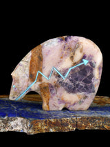 Fluorite Bear Zuni Fetish
