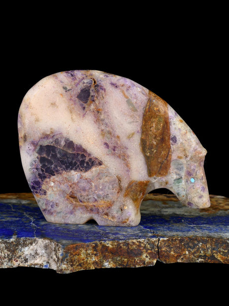 Fluorite Bear Zuni Fetish