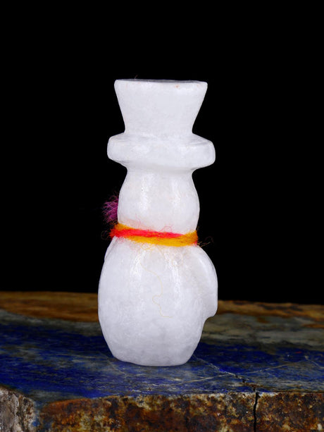 Bonhomme de neige en albâtre Zuni Fetish