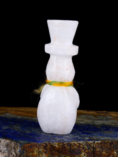 Bonhomme de neige en albâtre Zuni Fetish