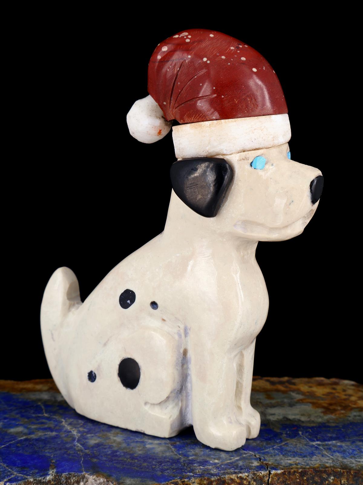 Soapstone Christmas Dalmatian Zuni Fetish