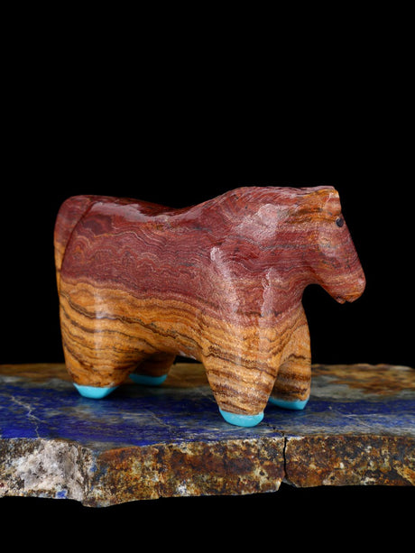 Onyx Horse Zuni Fetish