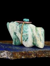 Chrysocolla Wolf Zuni Fetish