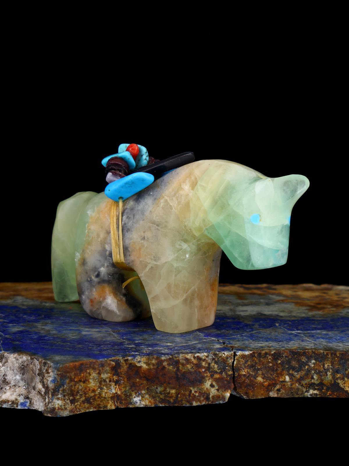 Fluorite Horse Zuni Fetish