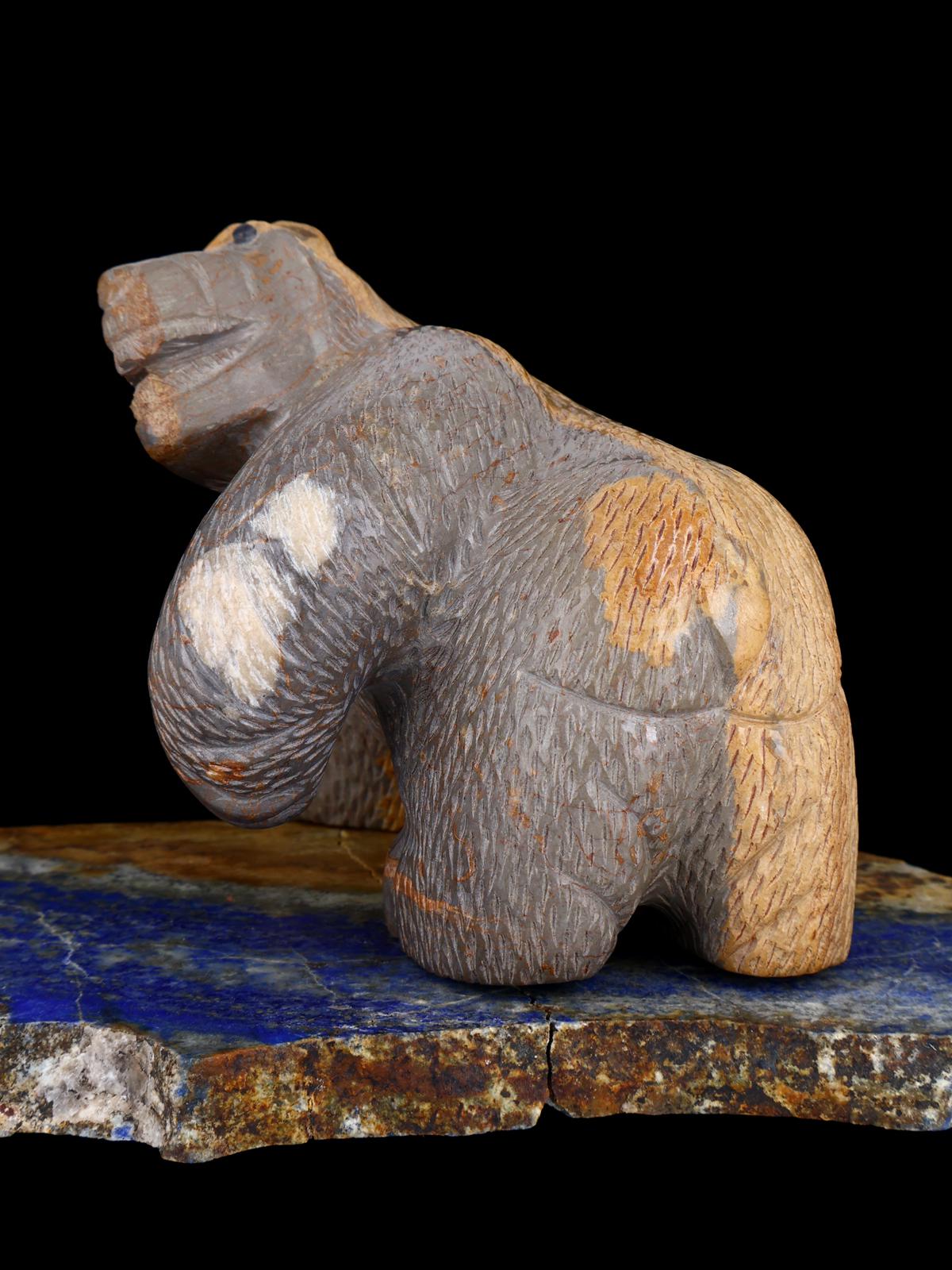Travertine Bear Zuni Fetish
